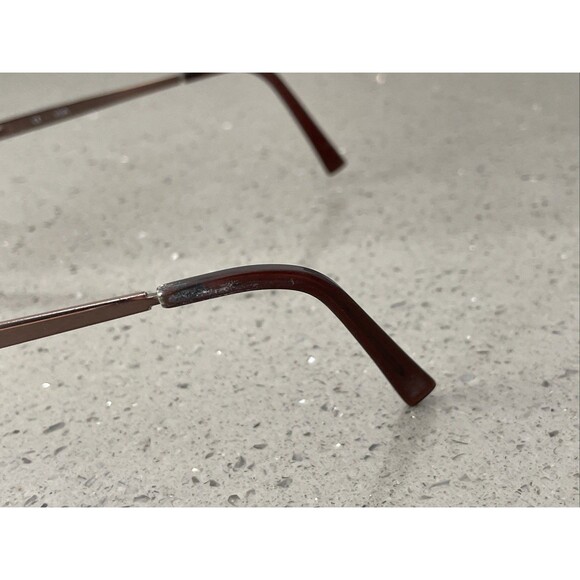 VIVA Eyewear RECTANGULAR EYEGLASSES FRAMES ONLY BROWN 296 BRN 57-15-145 - Picture 5 of 12